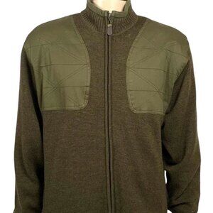 Men's Orvis Ultimate Foul-Weather Green Sweater Size Large
